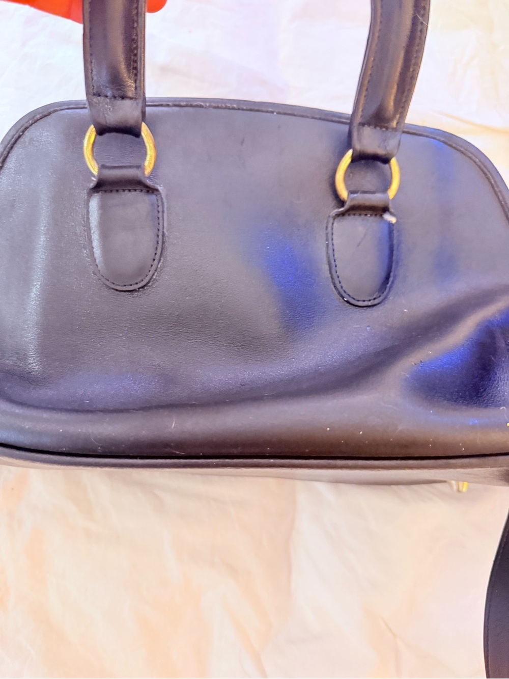 Vintage Coach Black Leather Satchel 0864-981 – Made in USA Turnlock Crossbody - Picture 4 of 10